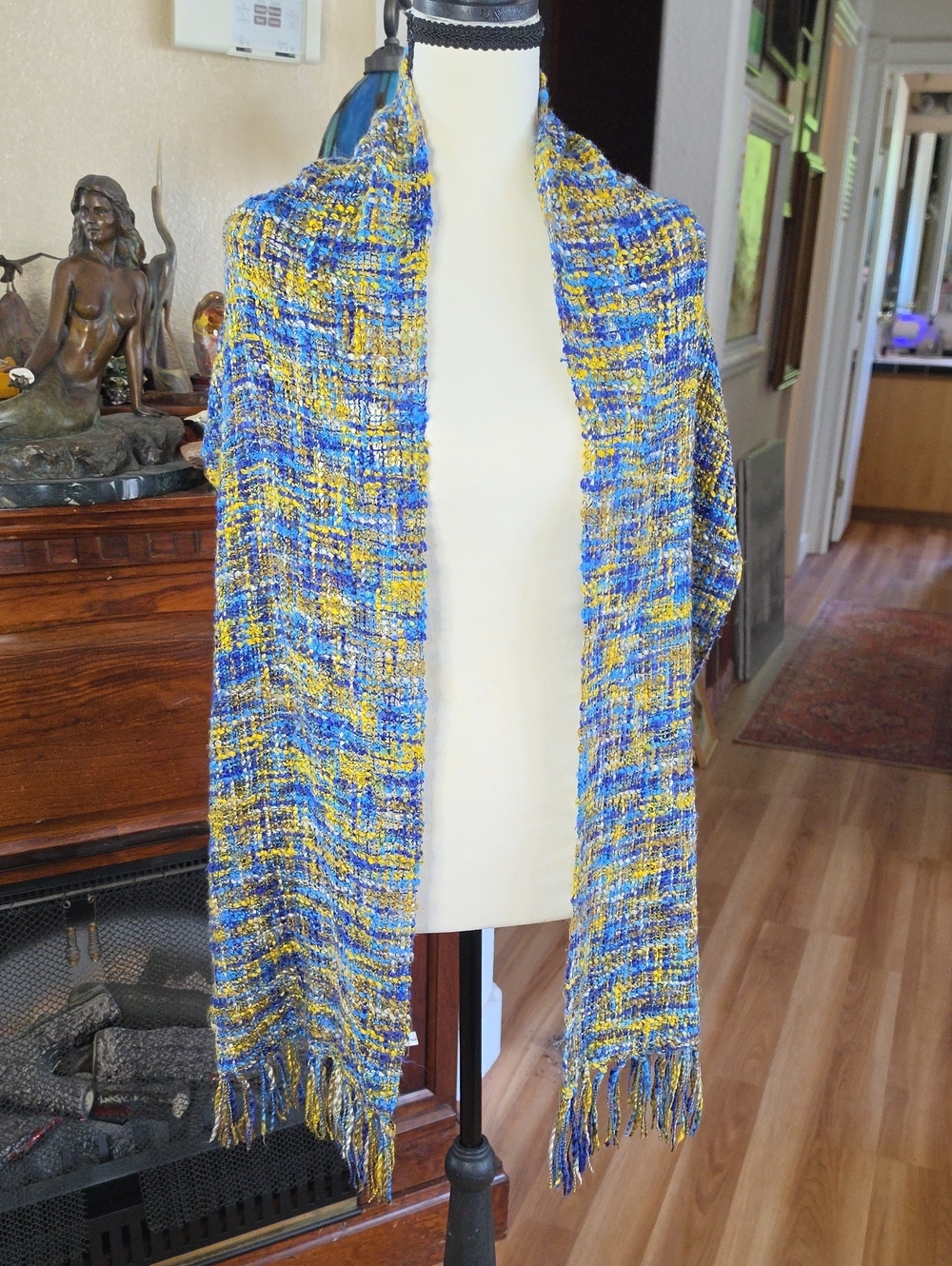 Loose Woven Fringe Scarf
